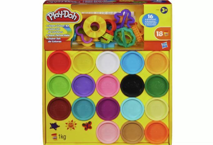 Play-Doh Super 18 Colour Modelling Kit with 16 Tools Creative Kid's Toy UK Brand New Unopened