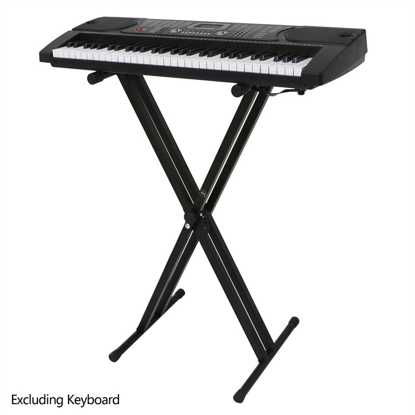 Keyboard Stand Dual-tube X-Shape Black Foldable Height Adjustable Fast Delivery